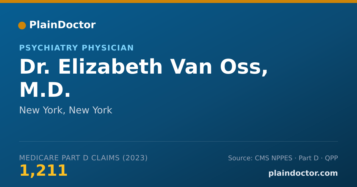 Shareable card for Elizabeth Van Oss, M.D. - Psychiatry Physician, New York, NY