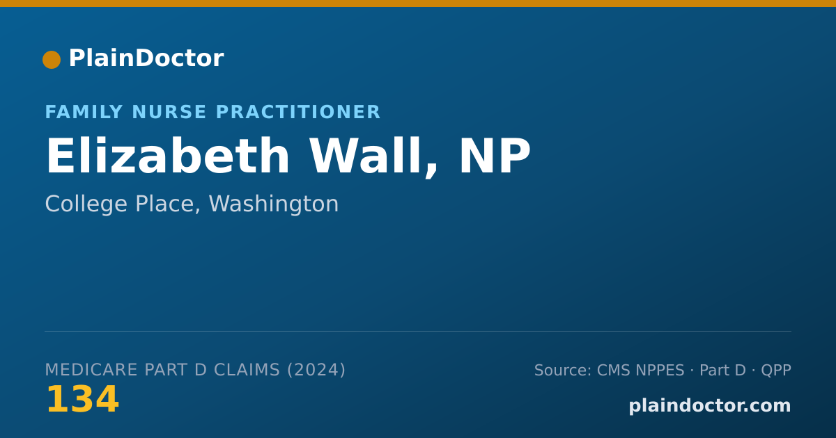Shareable card for Elizabeth Wall, NP - Family Nurse Practitioner, College Place, WA
