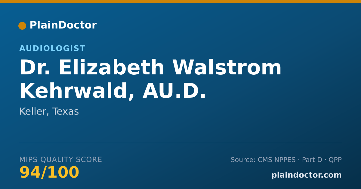 Shareable card for Elizabeth Walstrom Kehrwald, AU.D. - Audiologist, Keller, TX