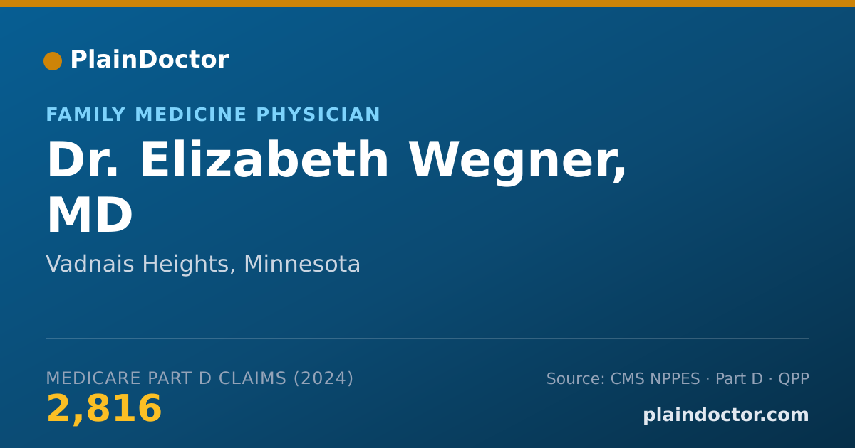 Shareable card for Elizabeth Wegner, MD - Family Medicine Physician, Vadnais Heights, MN