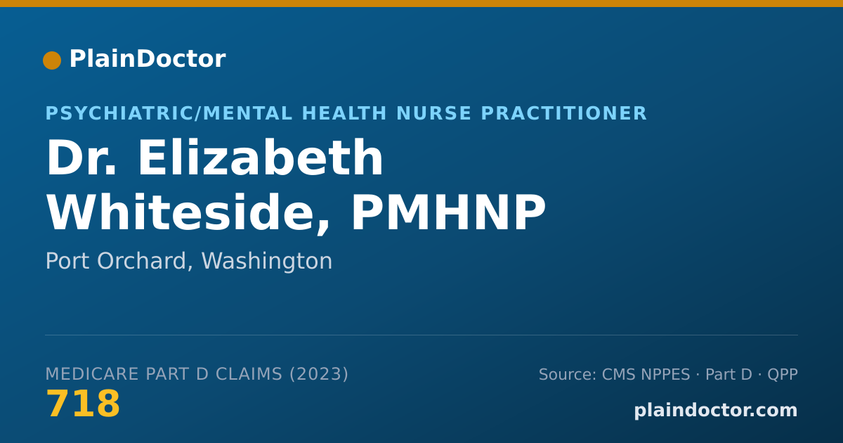 Shareable card for Elizabeth Whiteside, PMHNP - Psychiatric/Mental Health Nurse Practitioner, Port Orchard, WA