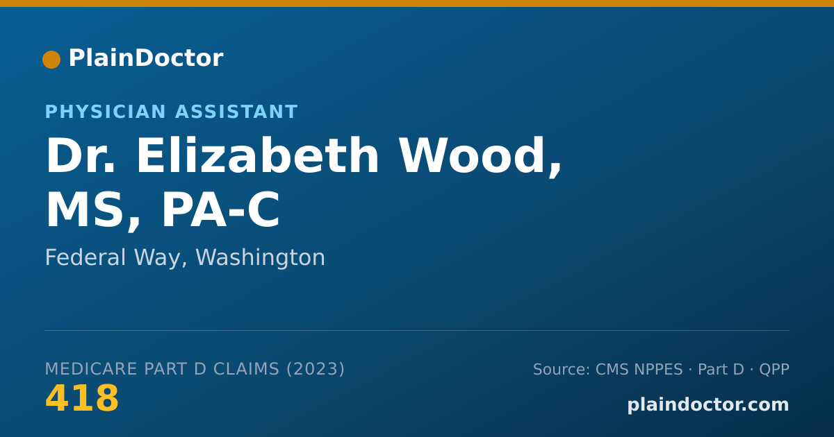 Shareable card for Elizabeth Wood, MS, PA-C - Physician Assistant, Federal Way, WA