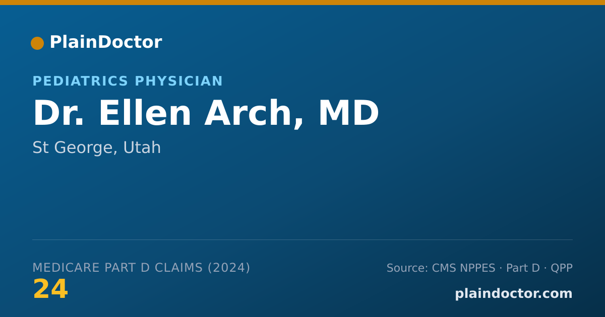 Shareable card for Ellen Arch, MD - Pediatrics Physician, St George, UT