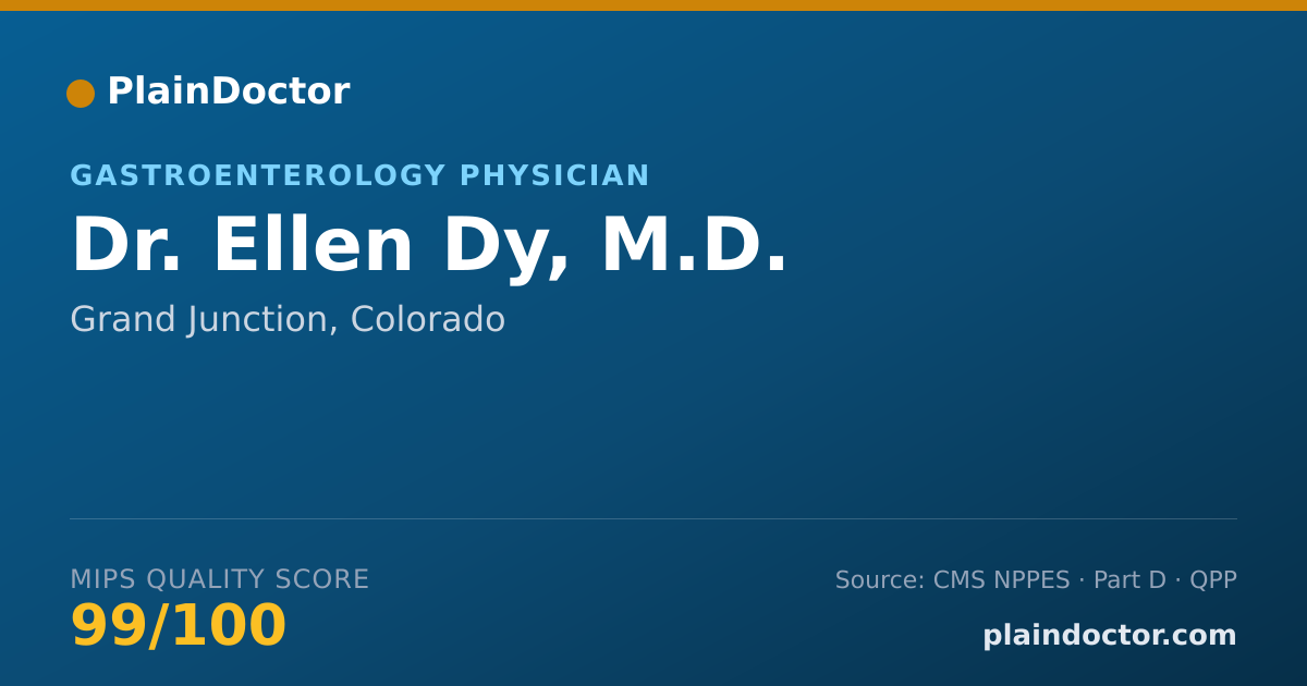 Shareable card for Ellen Dy, M.D. - Gastroenterology Physician, Grand Junction, CO