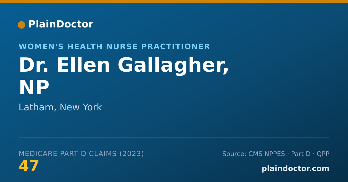 Shareable card for Ellen Gallagher, NP - Women's Health Nurse Practitioner, Latham, NY