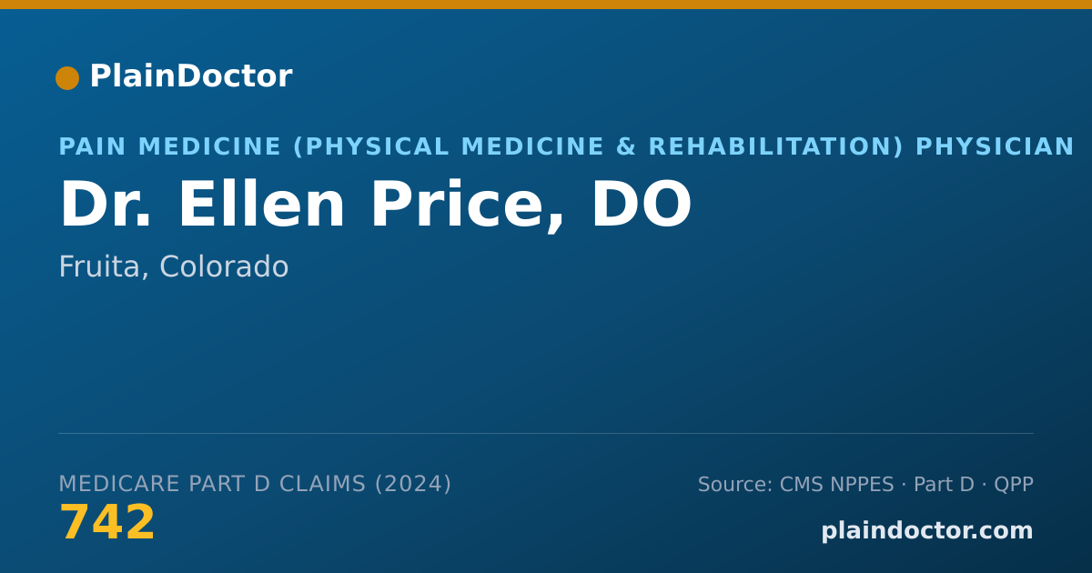 Shareable card for Ellen Price, DO - Pain Medicine (Physical Medicine & Rehabilitation) Physician, Fruita, CO