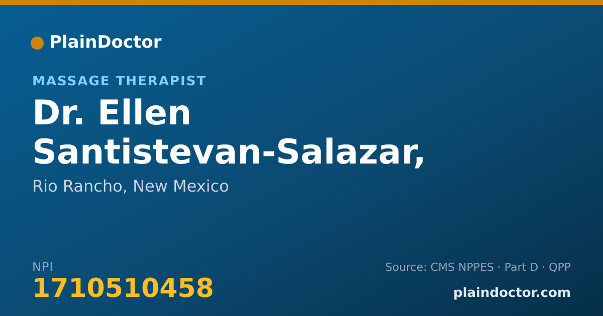 Shareable card for Ellen Santistevan-Salazar, LMT - Massage Therapist, Rio Rancho, NM