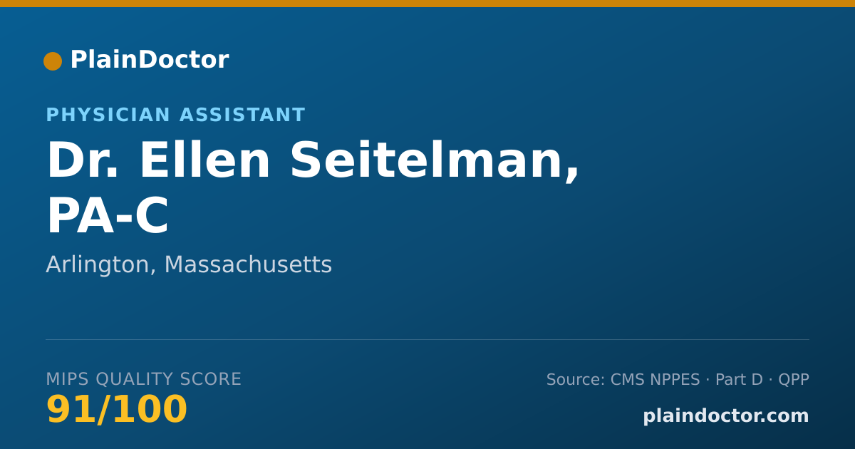Shareable card for Ellen Seitelman, PA-C - Physician Assistant, Arlington, MA