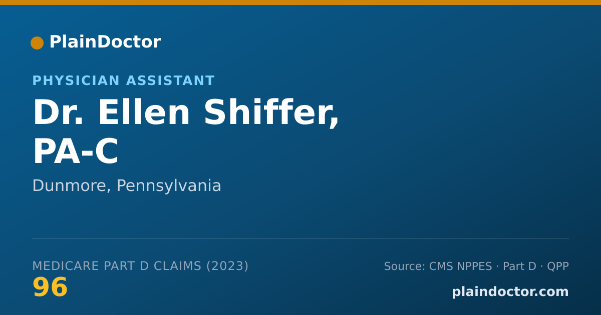 Shareable card for Ellen Shiffer, PA-C - Physician Assistant, Dunmore, PA