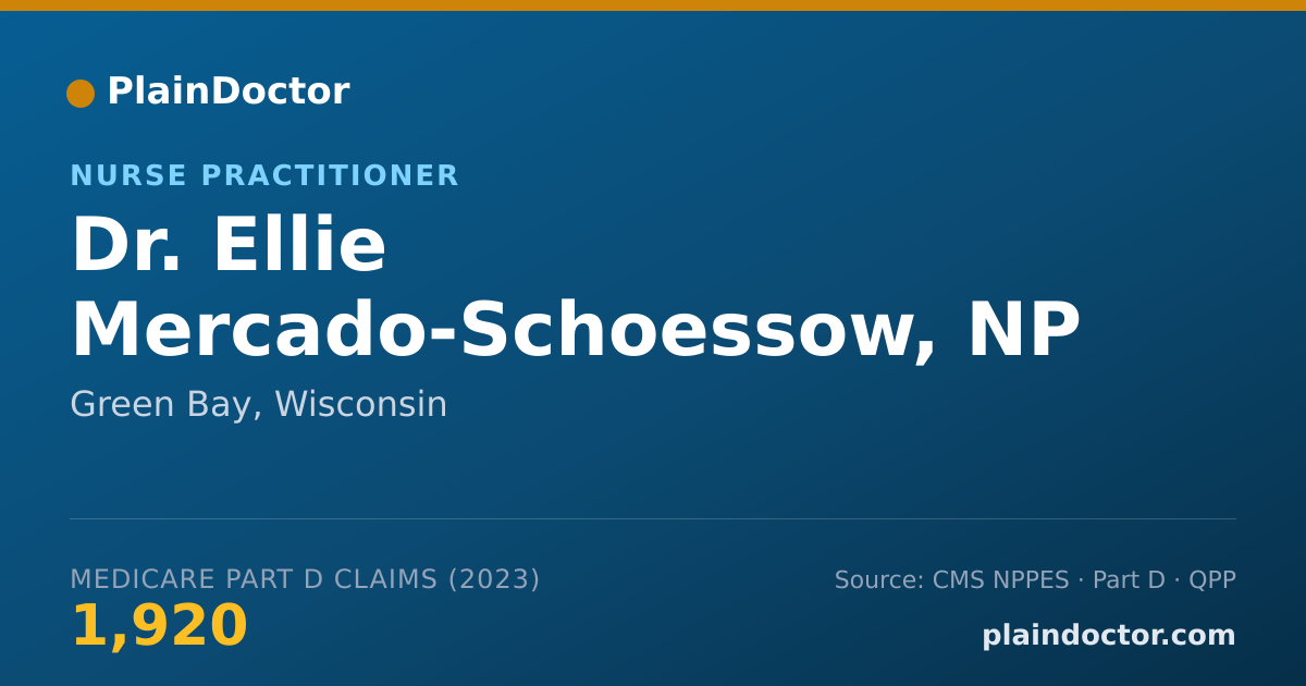 Shareable card for Ellie Mercado-Schoessow, NP - Nurse Practitioner, Green Bay, WI
