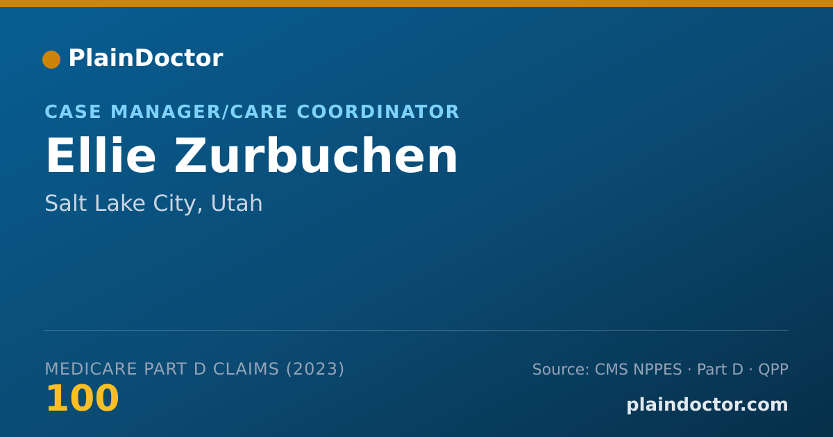 Shareable card for Ellie Zurbuchen - Case Manager/Care Coordinator, Salt Lake City, UT