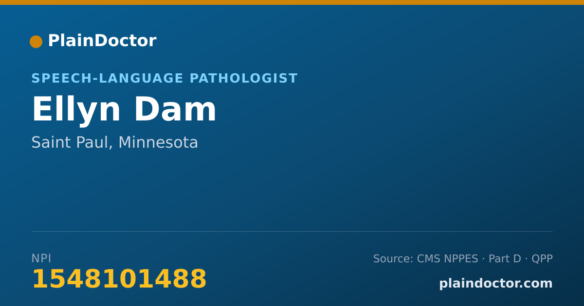 Shareable card for Ellyn Dam - Speech-Language Pathologist, Saint Paul, MN
