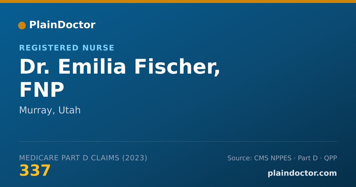Shareable card for Emilia Fischer, FNP - Registered Nurse, Murray, UT