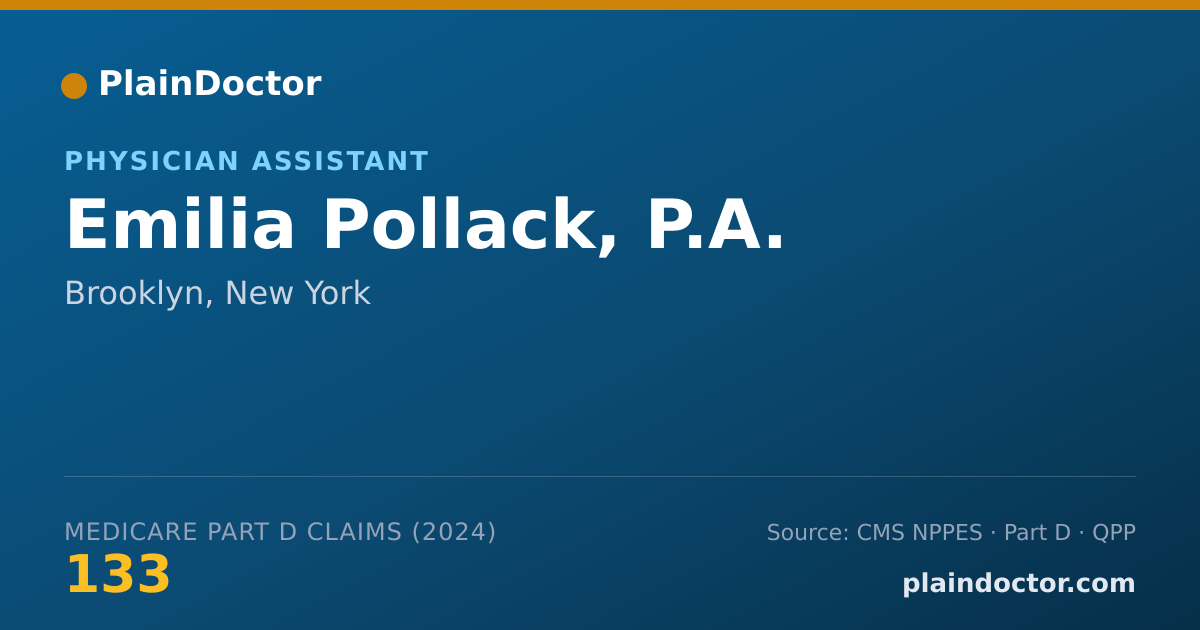 Shareable card for Emilia Pollack, P.A. - Physician Assistant, Brooklyn, NY