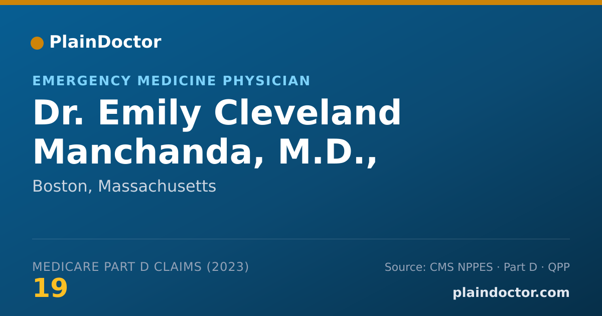 Shareable card for Emily Cleveland Manchanda, M.D., M.P.H. - Emergency Medicine Physician, Boston, MA