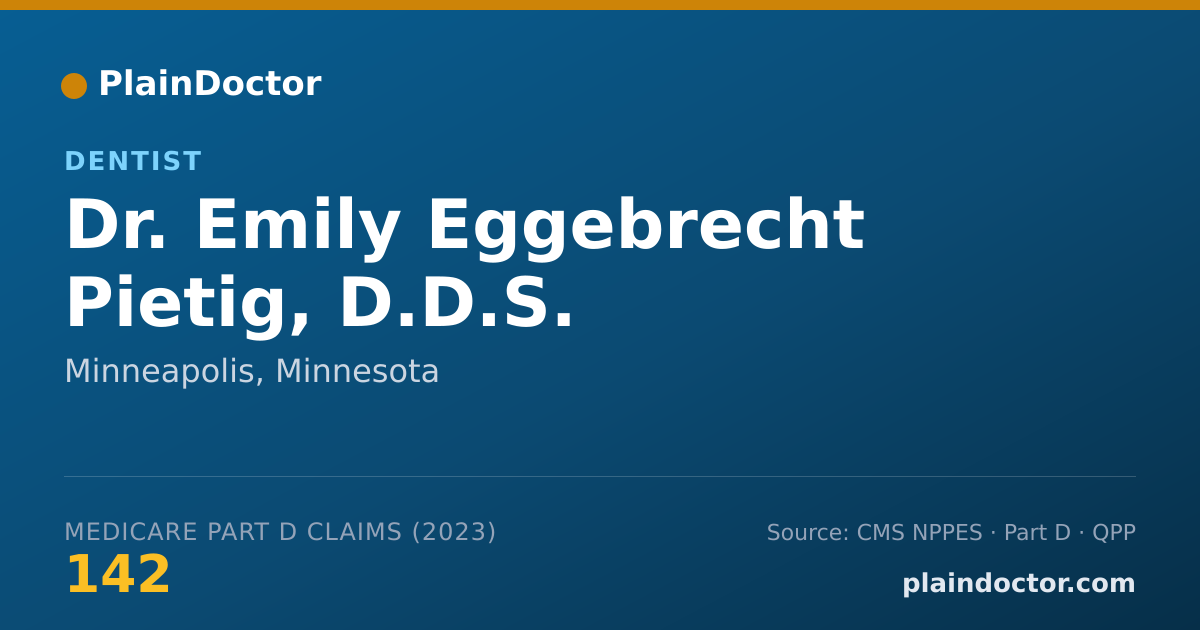 Shareable card for Emily Eggebrecht Pietig, D.D.S. - Dentist, Minneapolis, MN