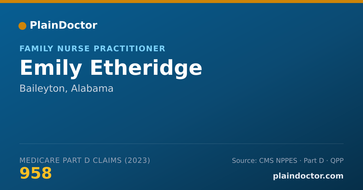 Shareable card for Emily Etheridge - Family Nurse Practitioner, Baileyton, AL