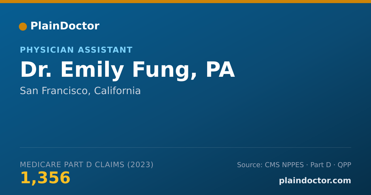 Shareable card for Emily Fung, PA - Physician Assistant, San Francisco, CA
