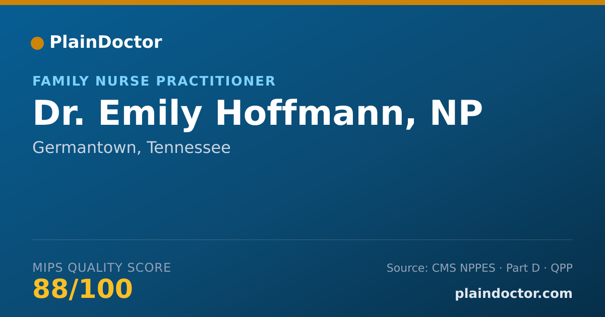 Shareable card for Emily Hoffmann, NP - Family Nurse Practitioner, Germantown, TN
