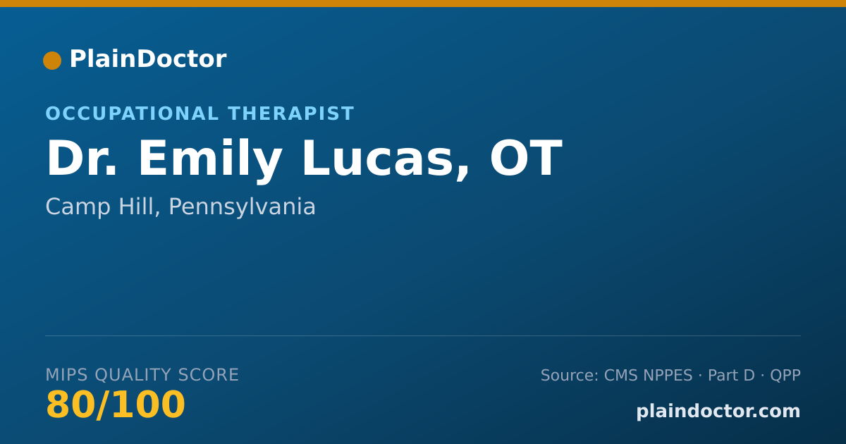 Shareable card for Emily Lucas, OT - Occupational Therapist, Camp Hill, PA