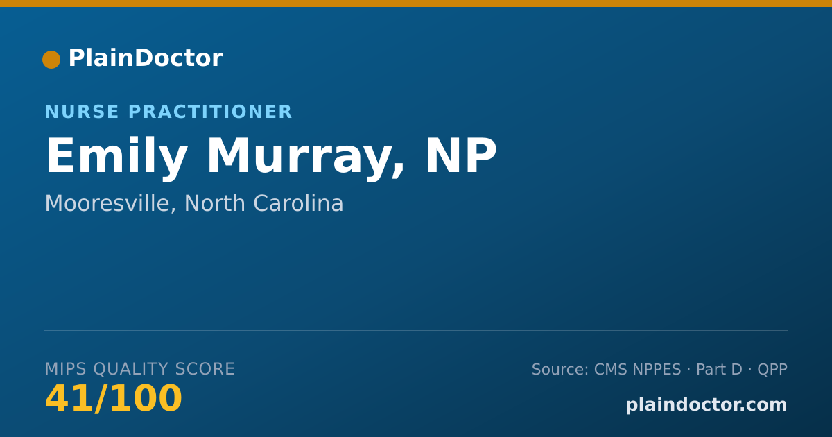 Shareable card for Emily Murray, NP - Nurse Practitioner, Mooresville, NC