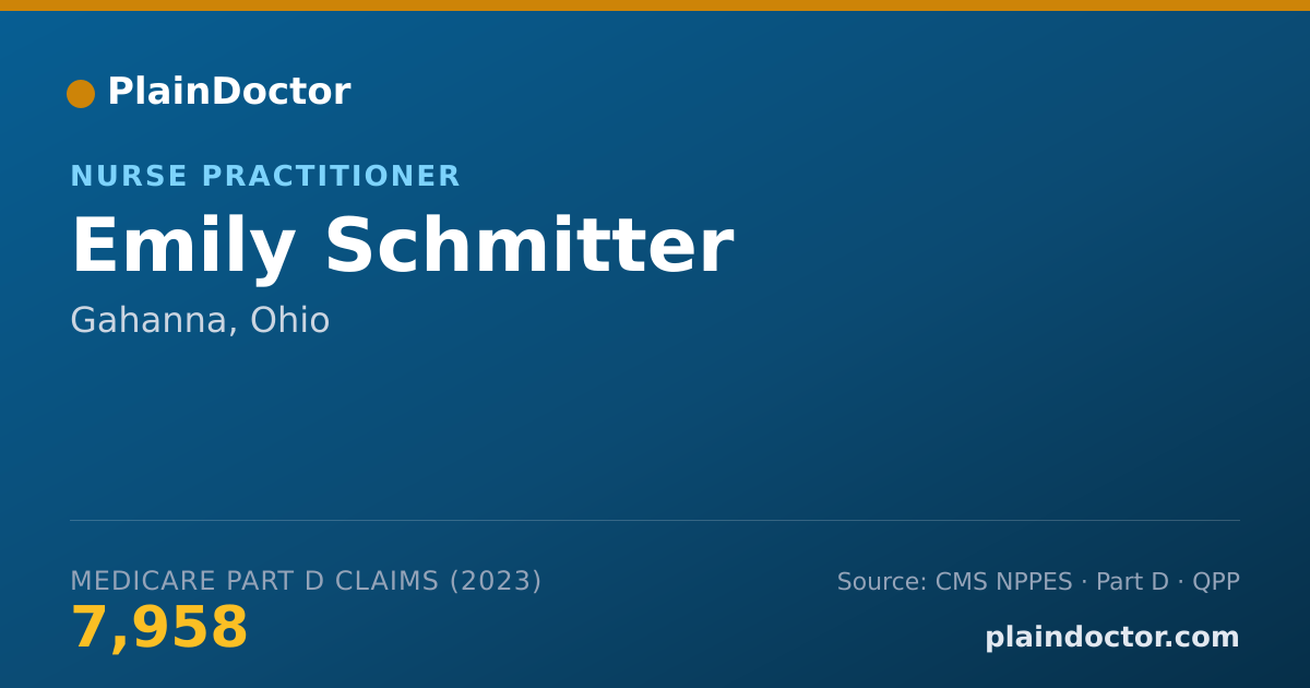 Shareable card for Emily Schmitter - Nurse Practitioner, Gahanna, OH
