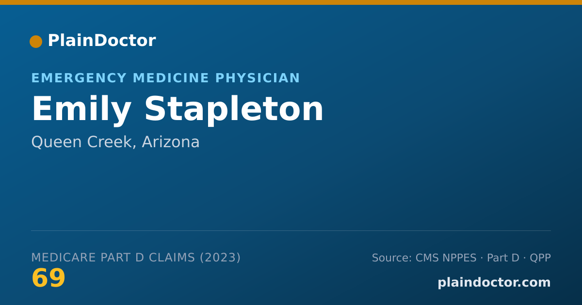 Shareable card for Emily Stapleton - Emergency Medicine Physician, Queen Creek, AZ