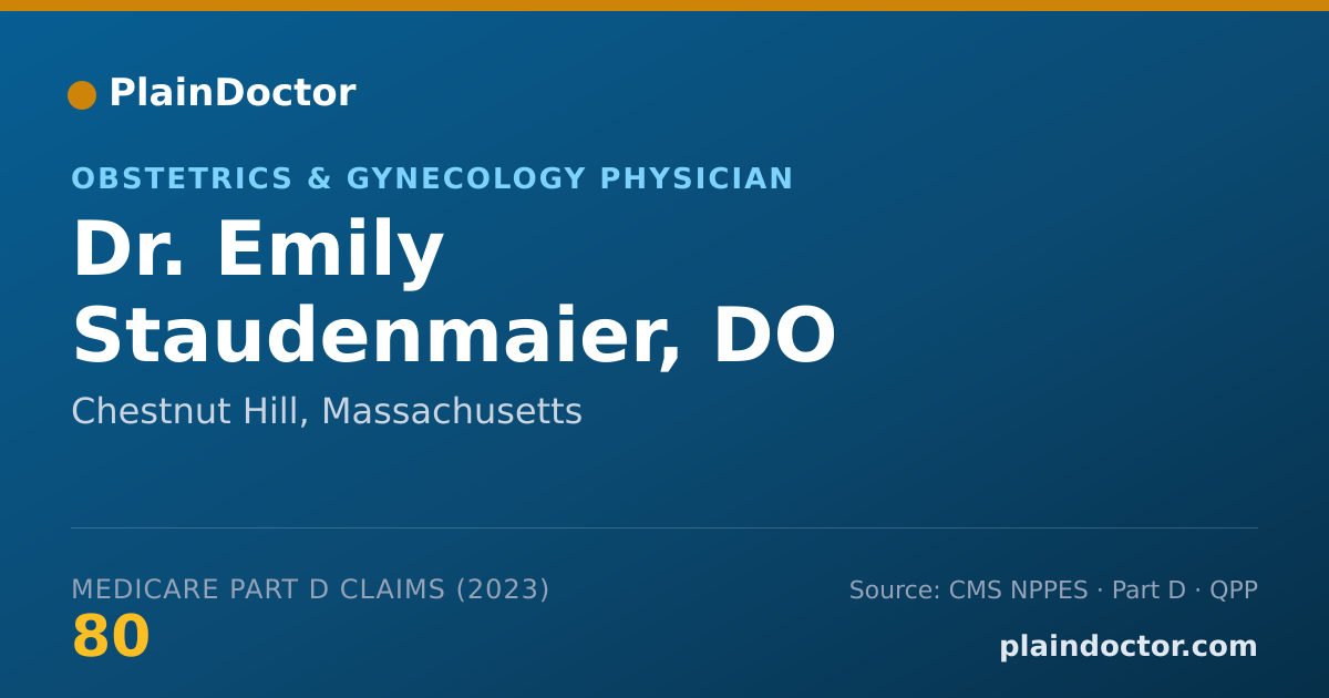 Shareable card for Emily Staudenmaier, DO - Obstetrics & Gynecology Physician, Chestnut Hill, MA
