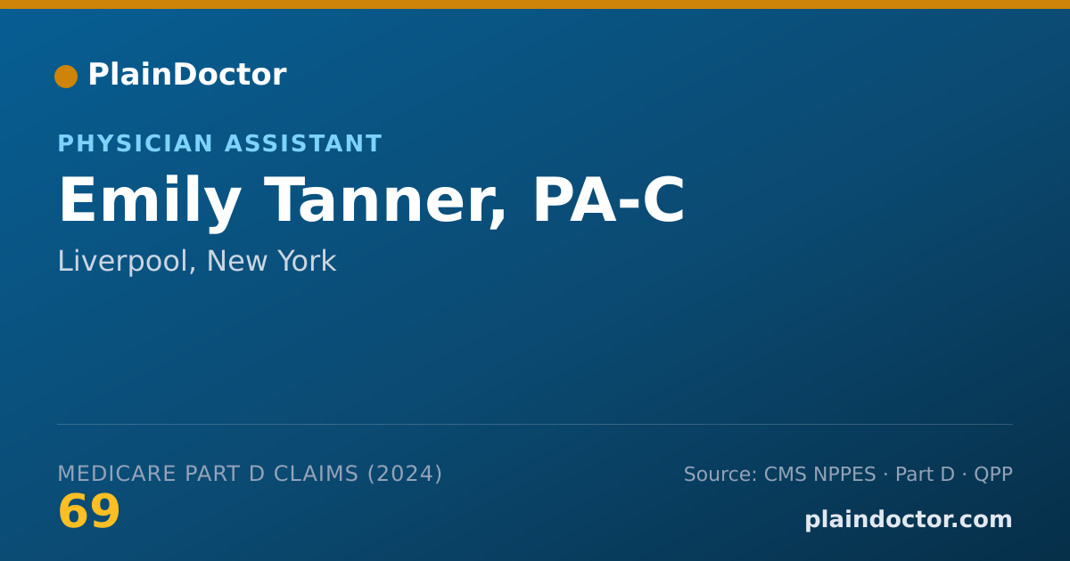 Shareable card for Emily Tanner, PA-C - Physician Assistant, Liverpool, NY
