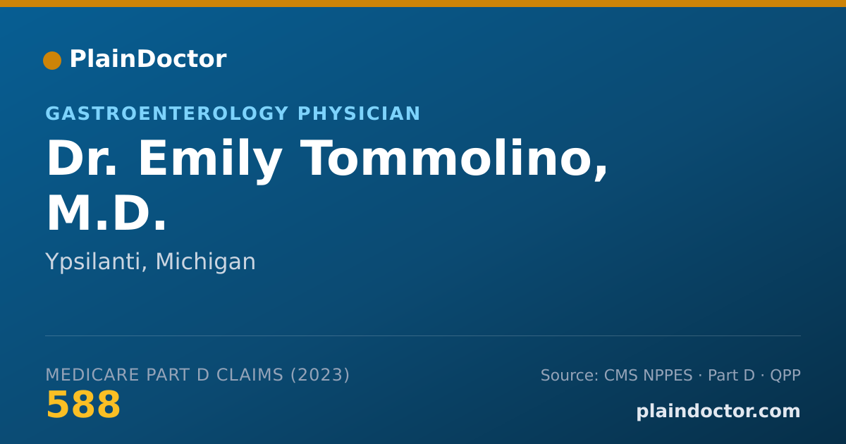 Shareable card for Emily Tommolino, M.D. - Gastroenterology Physician, Ypsilanti, MI