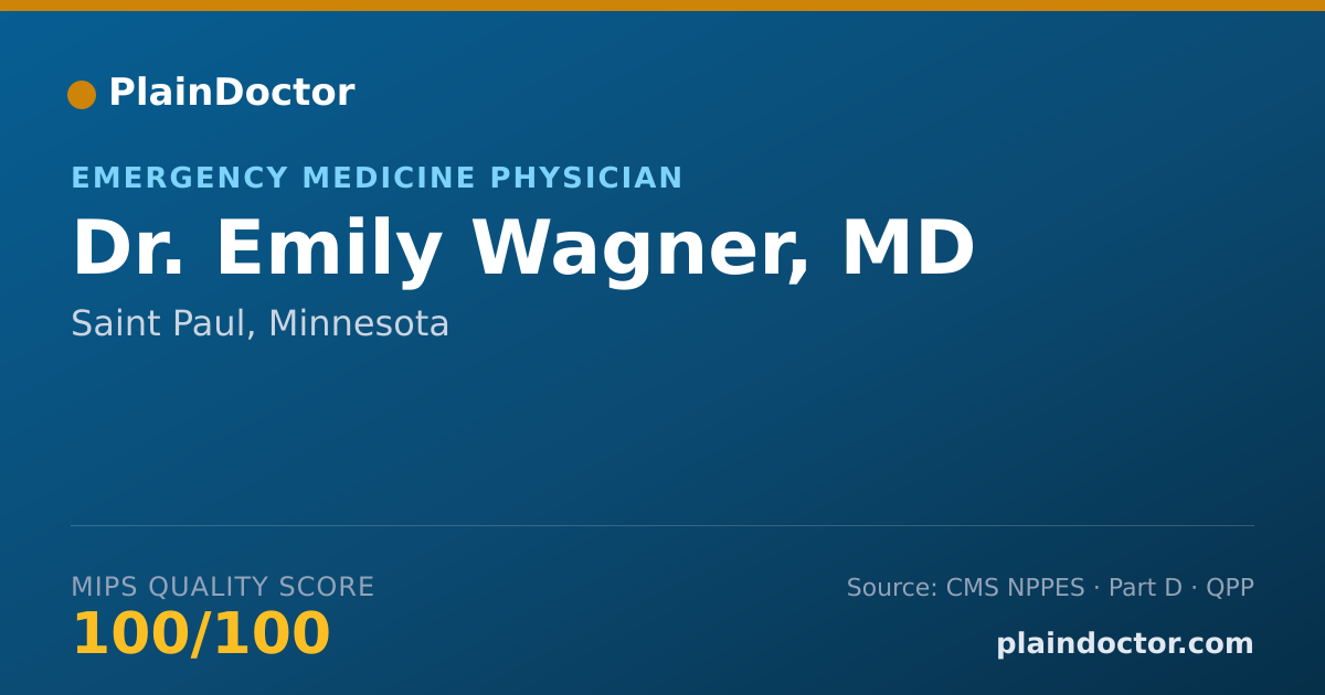 Shareable card for Emily Wagner, MD - Emergency Medicine Physician, Saint Paul, MN