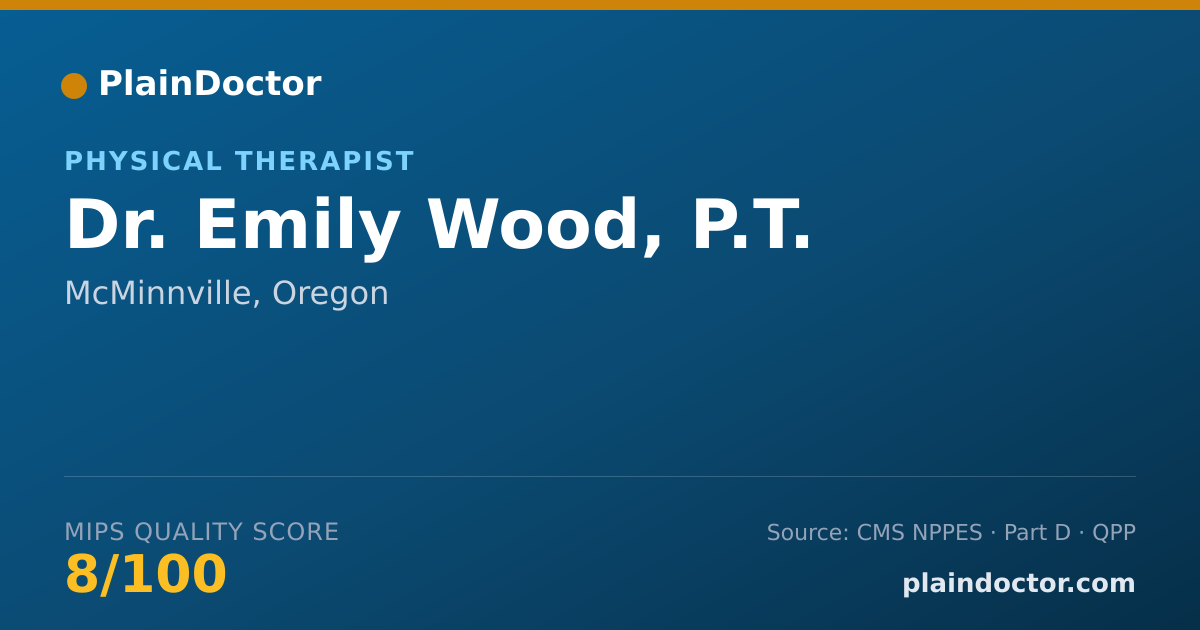 Shareable card for Emily Wood, P.T. - Physical Therapist, McMinnville, OR