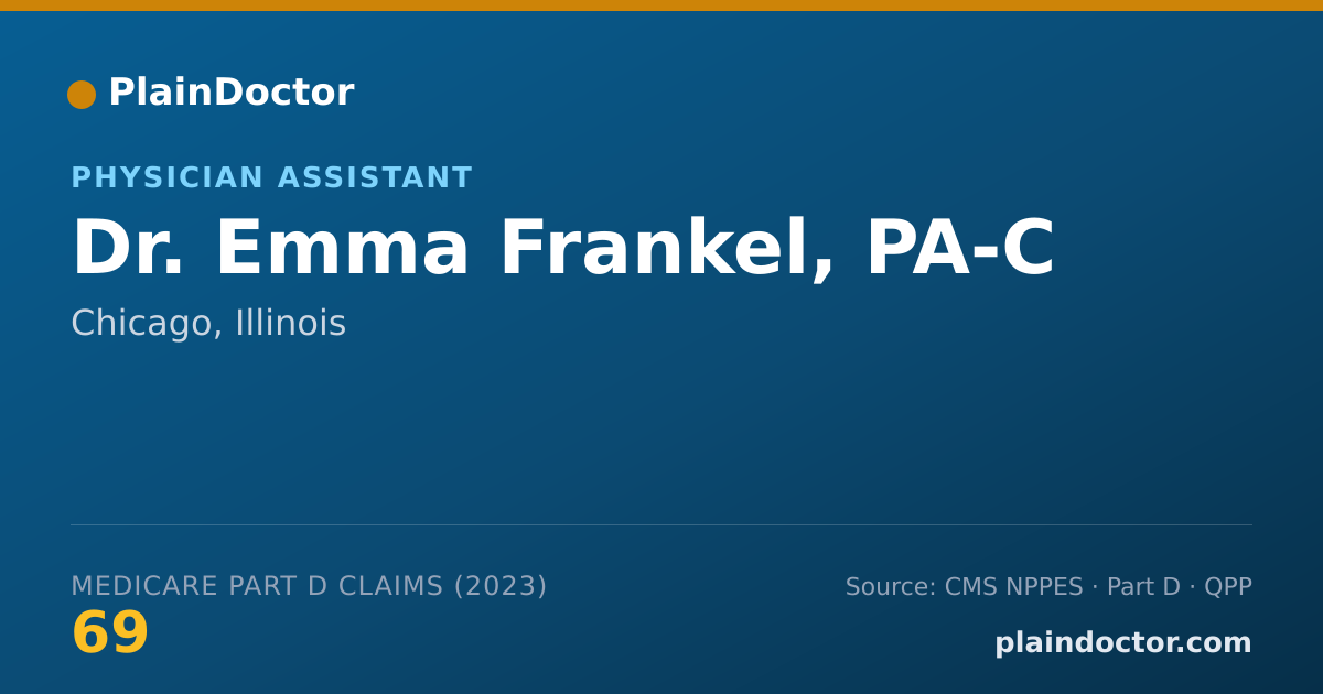 Shareable card for Emma Frankel, PA-C - Physician Assistant, Chicago, IL