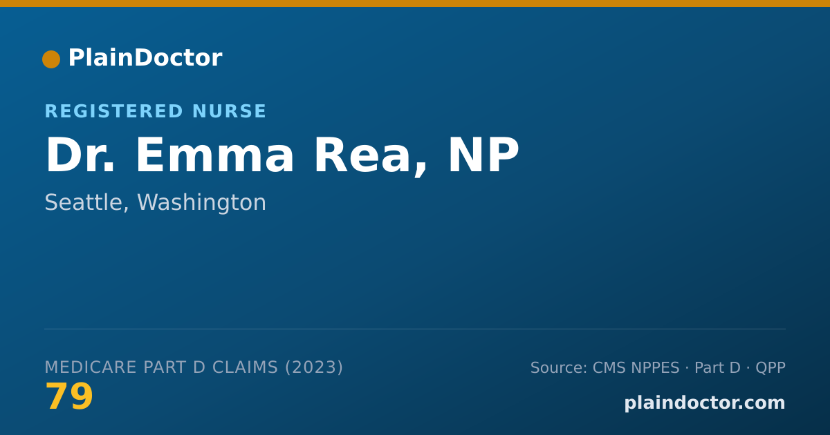 Shareable card for Emma Rea, NP - Registered Nurse, Seattle, WA