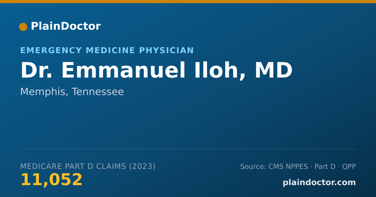 Shareable card for Emmanuel Iloh, MD - Emergency Medicine Physician, Memphis, TN
