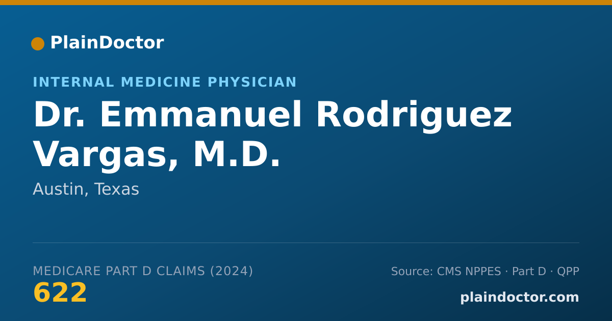 Shareable card for Emmanuel Rodriguez Vargas, M.D. - Internal Medicine Physician, Austin, TX