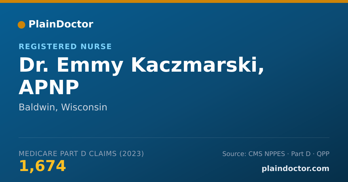 Shareable card for Emmy Kaczmarski, APNP - Registered Nurse, Baldwin, WI