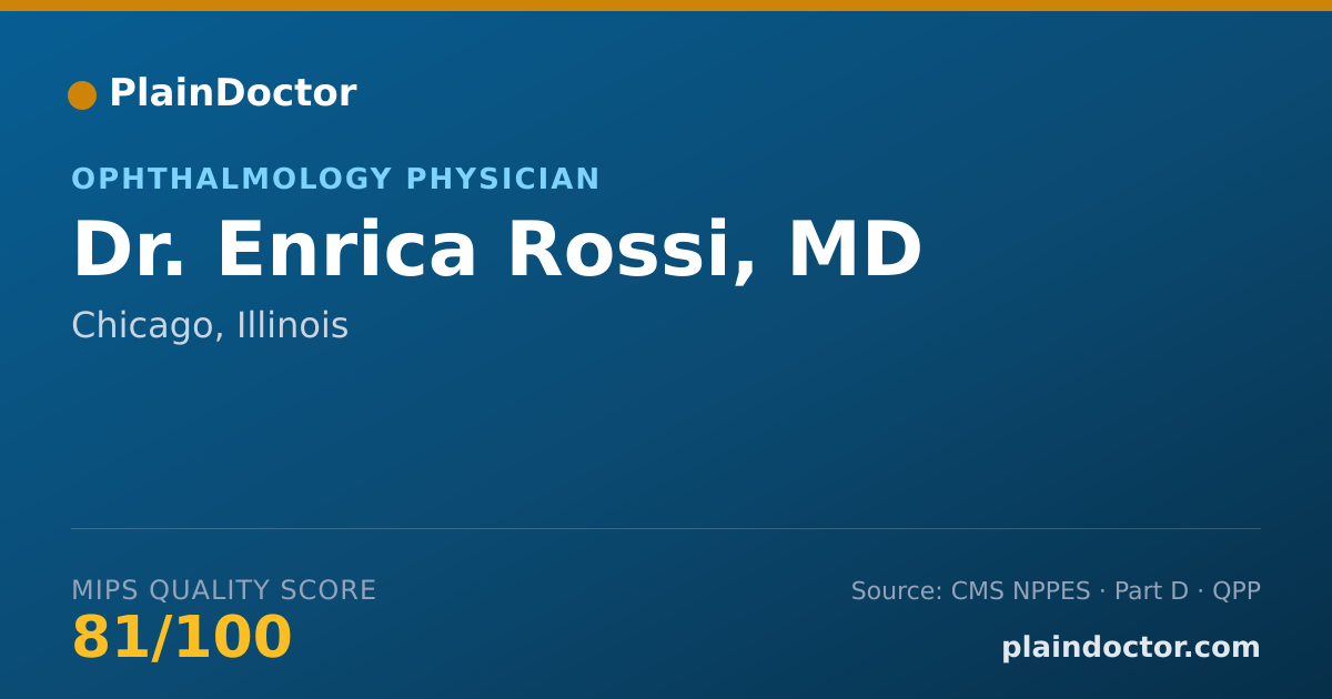 Shareable card for Enrica Rossi, MD - Ophthalmology Physician, Chicago, IL