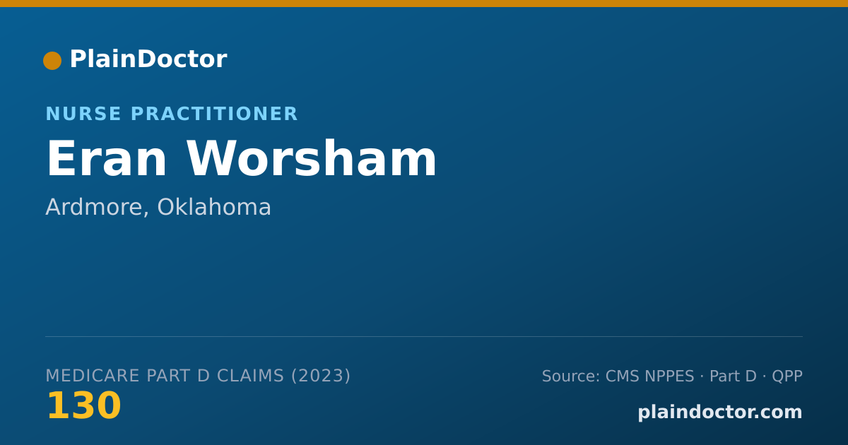 Shareable card for Eran Worsham - Nurse Practitioner, Ardmore, OK