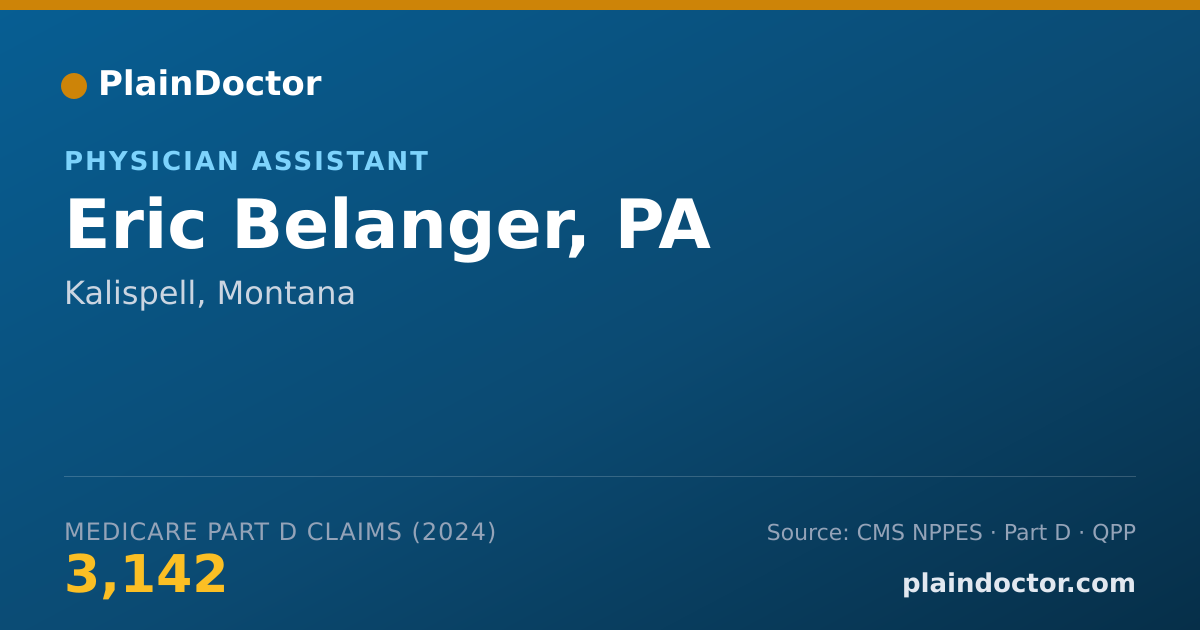Shareable card for Eric Belanger, PA - Physician Assistant, Kalispell, MT