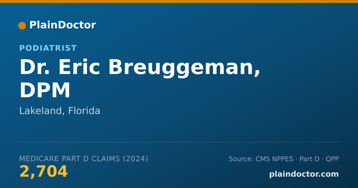 Shareable card for Eric Breuggeman, DPM - Podiatrist, Lakeland, FL