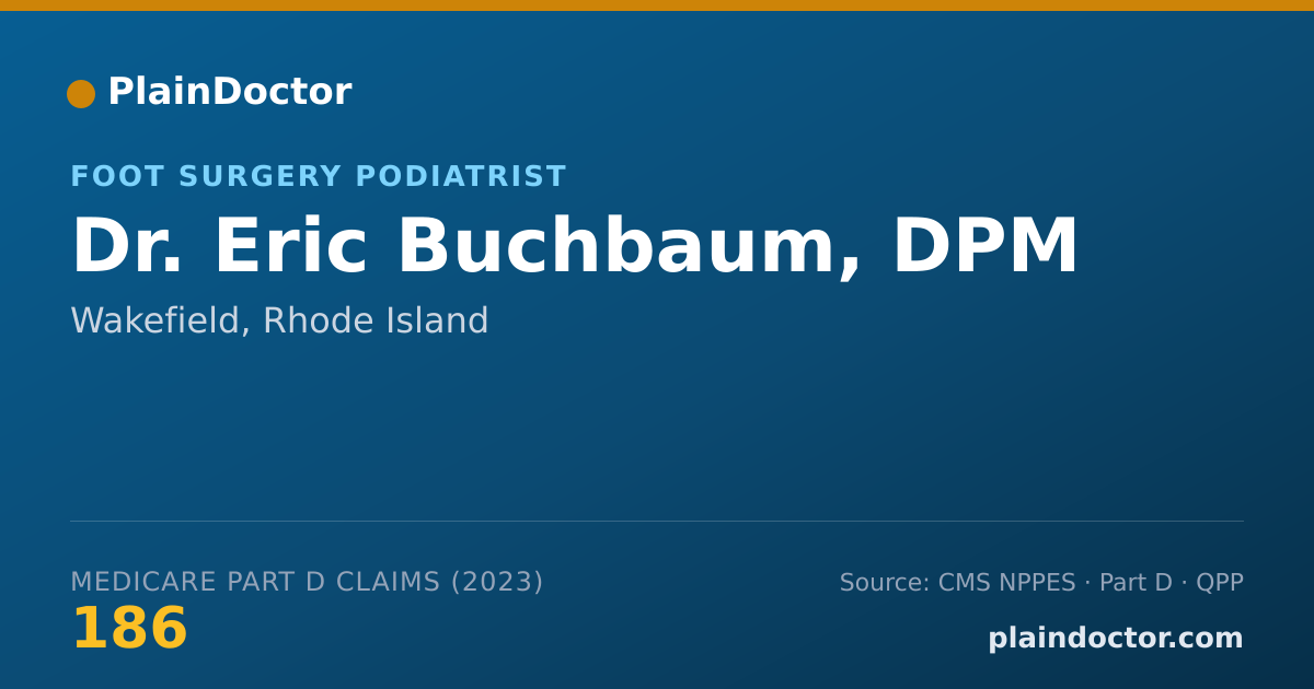 Shareable card for Eric Buchbaum, DPM - Foot Surgery Podiatrist, Wakefield, RI