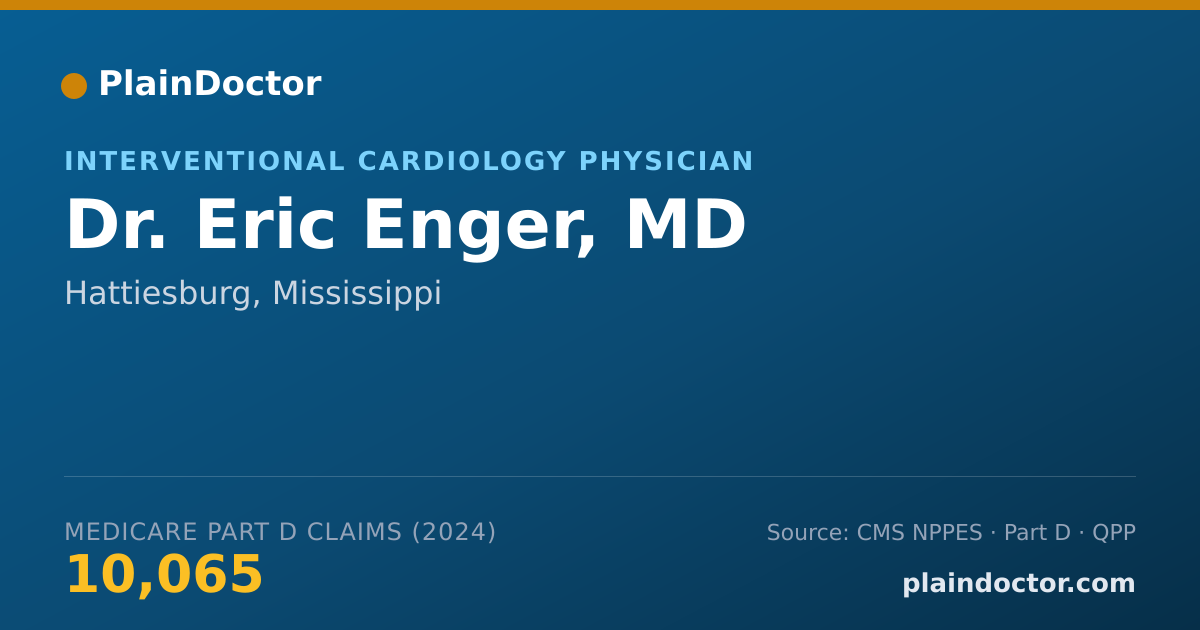 Shareable card for Eric Enger, MD - Cardiovascular Disease Physician, Hattiesburg, MS