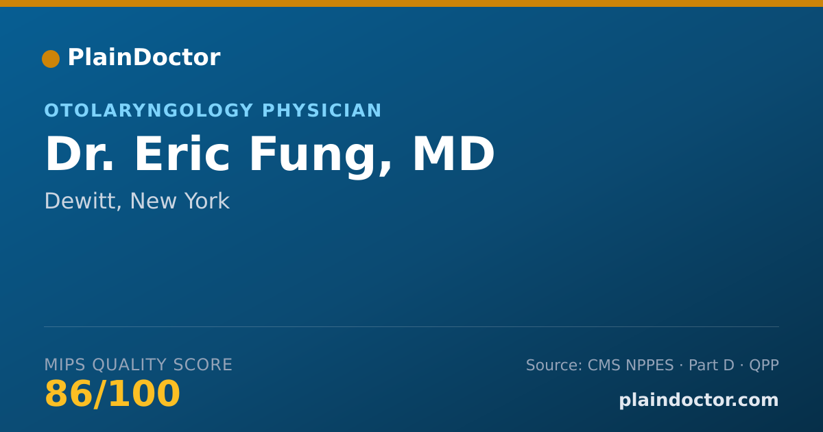 Shareable card for Eric Fung, MD - Otolaryngology Physician, Dewitt, NY
