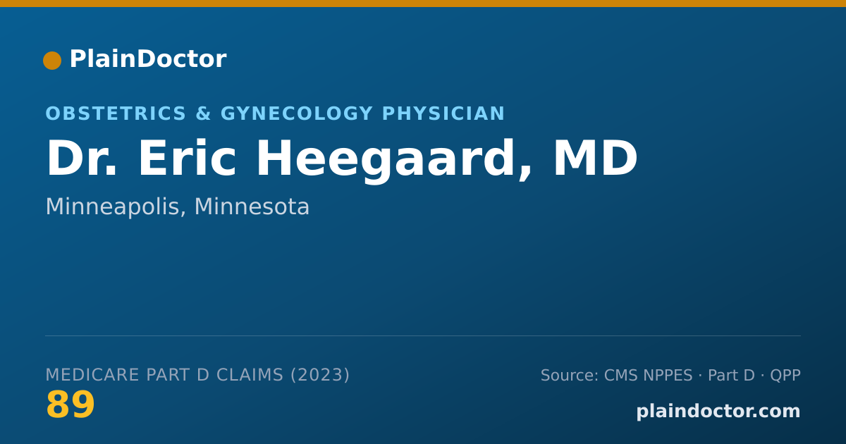 Shareable card for Eric Heegaard, MD - Obstetrics & Gynecology Physician, Minneapolis, MN