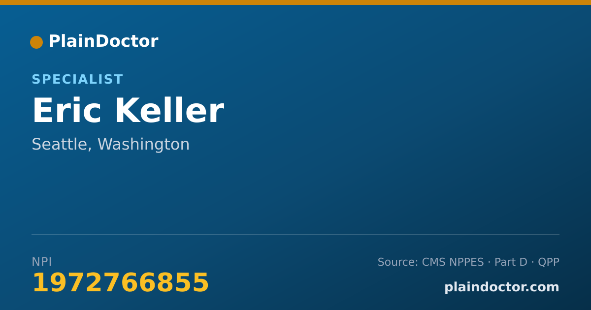 Shareable card for Eric Keller - Specialist, Seattle, WA