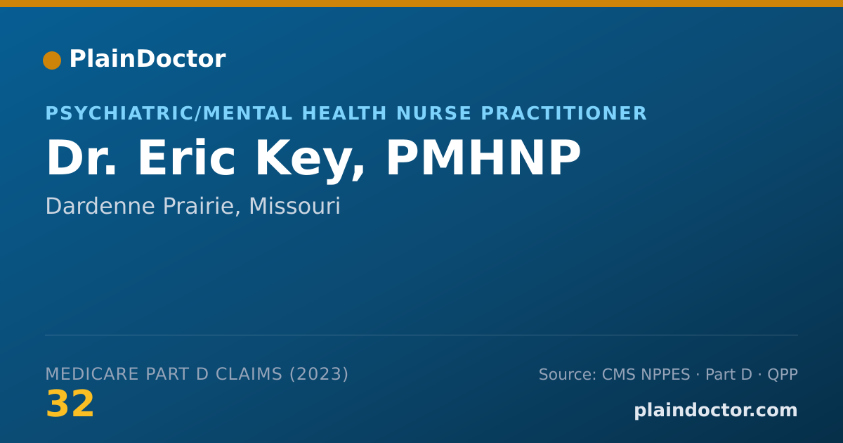 Shareable card for Eric Key, PMHNP - Psychiatric/Mental Health Nurse Practitioner, Dardenne Prairie, MO