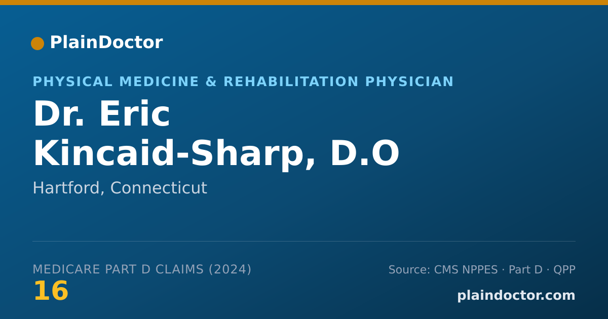 Shareable card for Eric Kincaid-Sharp, D.O - Military Health Care Provider, Hartford, CT