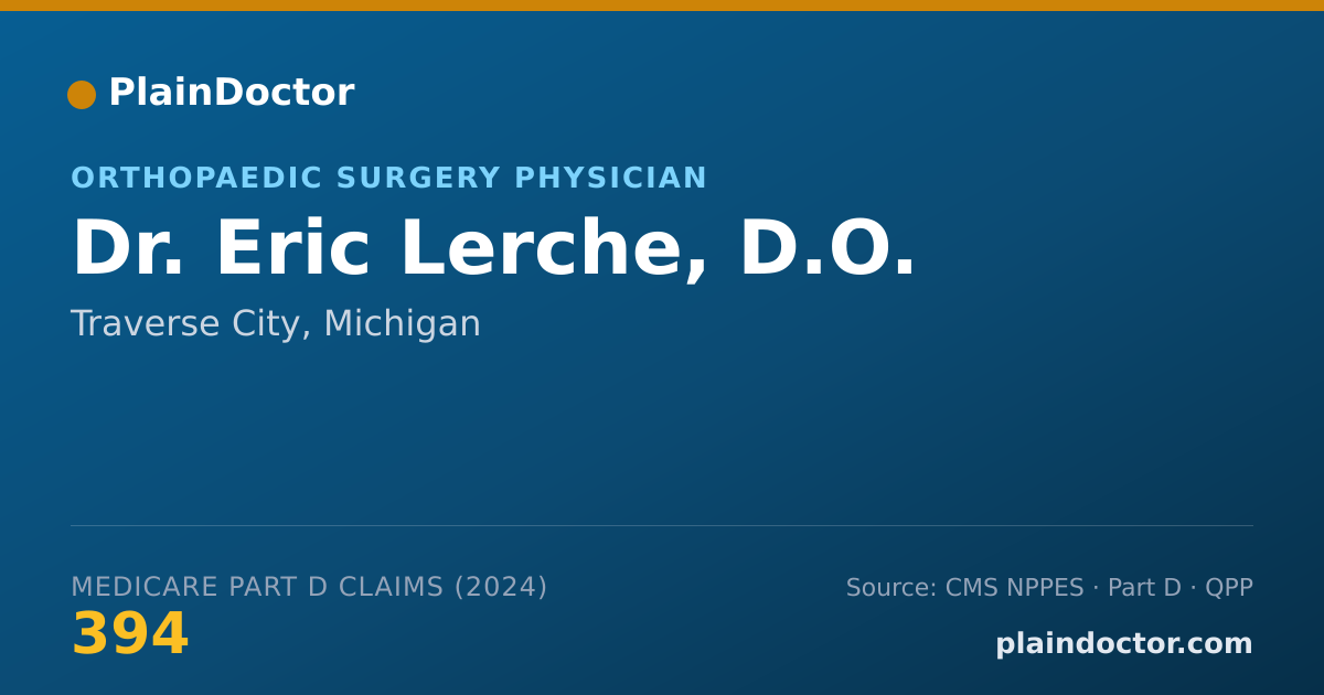 Shareable card for Eric Lerche, D.O. - Orthopaedic Surgery Physician, Traverse City, MI