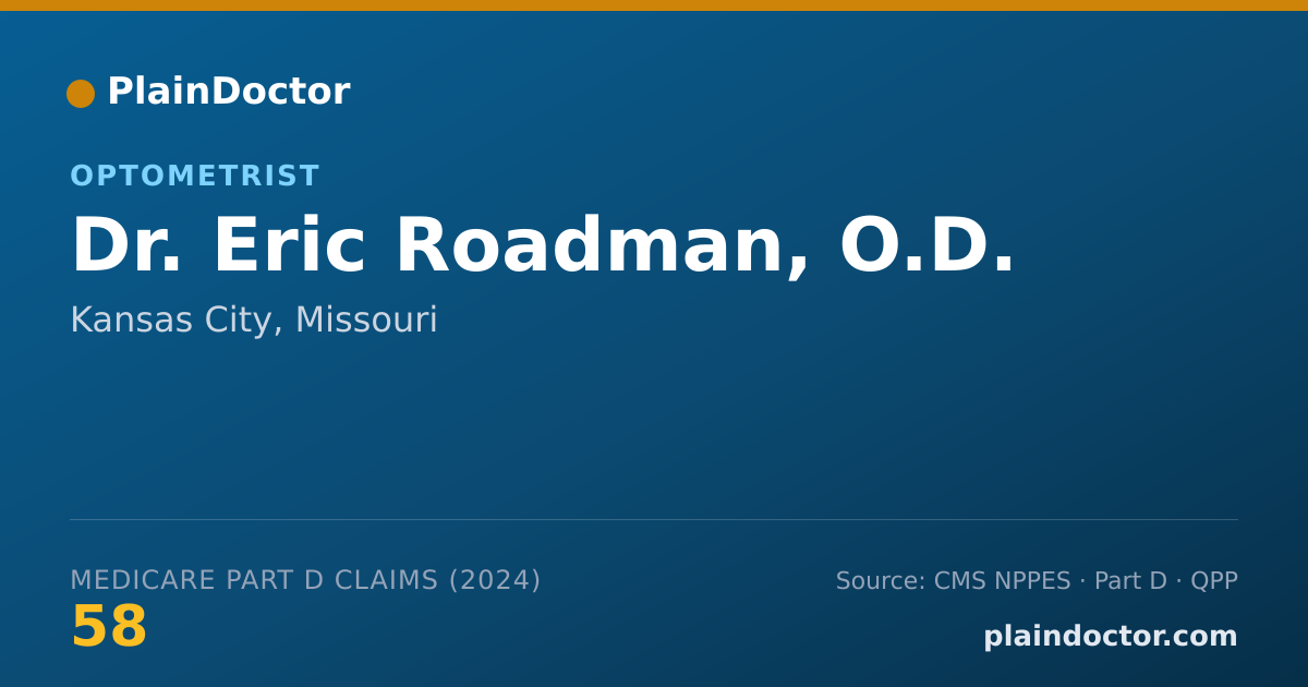 Shareable card for Eric Roadman, O.D. - Optometrist, Kansas City, MO